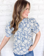 Load image into Gallery viewer, Dusk To Dawn Chambray Top