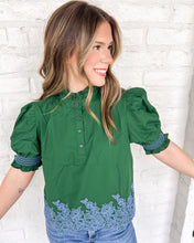Load image into Gallery viewer, Walk Right To Me Green Top