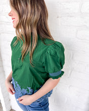 Load image into Gallery viewer, Walk Right To Me Green Top