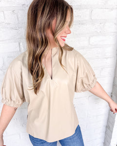 Follow My Lead Ecru Top
