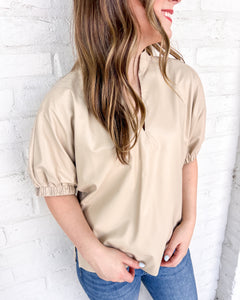 Follow My Lead Ecru Top