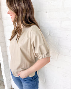 Follow My Lead Ecru Top
