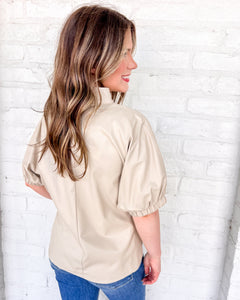 Follow My Lead Ecru Top