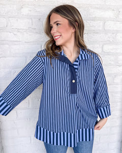 Stroll On Navy Top