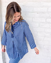Load image into Gallery viewer, Stroll On Navy Top