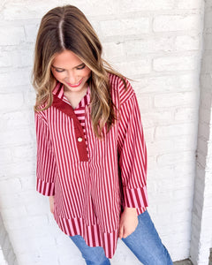 Stroll On Burgundy Top
