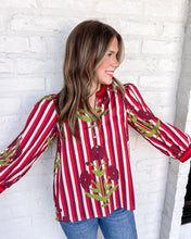 Load image into Gallery viewer, On The Edge Burgundy Top