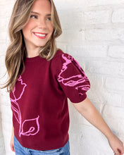 Load image into Gallery viewer, Pass The Message Burgundy Top