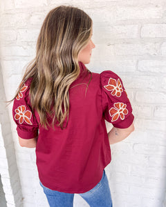 Zone In Burgundy Top