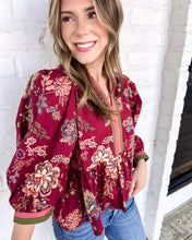 Load image into Gallery viewer, Gaining On You Burgundy Top
