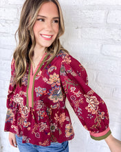 Load image into Gallery viewer, Gaining On You Burgundy Top