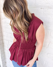 Load image into Gallery viewer, Dreamt Of You Burgundy Top