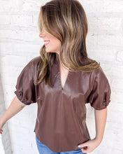 Load image into Gallery viewer, Follow My Lead Brown Top