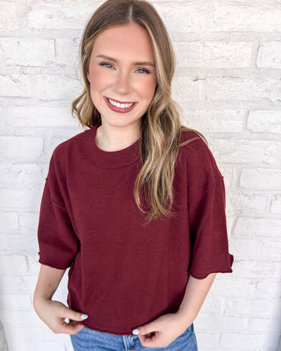 Fix Your Ways Burgundy Top