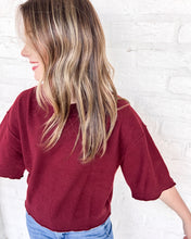 Load image into Gallery viewer, Fix Your Ways Burgundy Top