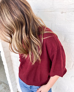 Fix Your Ways Burgundy Top