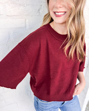Load image into Gallery viewer, Fix Your Ways Burgundy Top