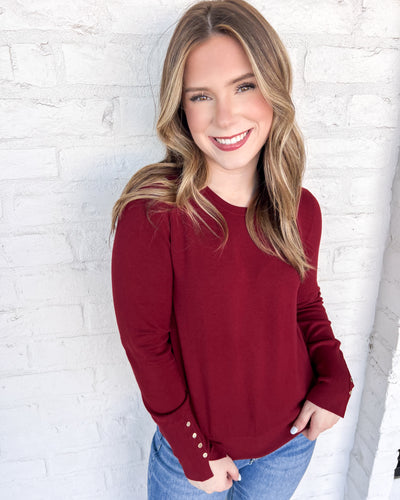 A Day Of Care Burgundy Top