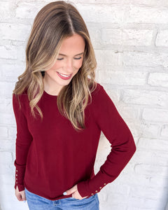 A Day Of Care Burgundy Top