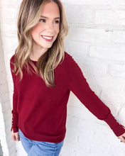 Load image into Gallery viewer, A Day Of Care Burgundy Top
