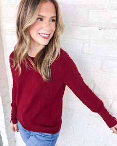 A Day Of Care Burgundy Top