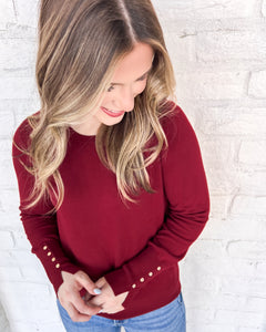 A Day Of Care Burgundy Top
