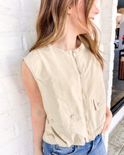 Load image into Gallery viewer, Going Places Beige Vest