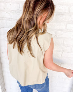 Going Places Beige Vest