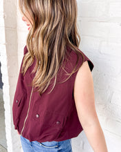 Load image into Gallery viewer, Going Places Burgundy Vest