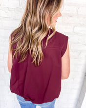 Load image into Gallery viewer, Going Places Burgundy Vest