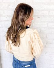 Load image into Gallery viewer, THML Refer To You Cream Color-block Cardigan