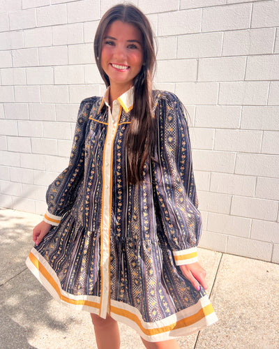 Rock Your Way Navy Dress