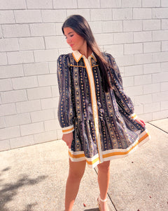 Rock Your Way Navy Dress
