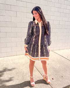 Rock Your Way Navy Dress