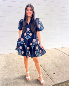 Left Behind Dark Navy Dress