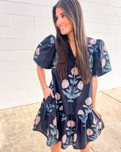 Left Behind Dark Navy Dress