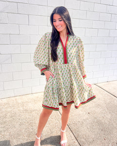 On The Move Ecru Dress
