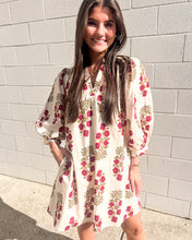 Load image into Gallery viewer, Dealing With Me Red Ecru Dress
