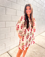 Load image into Gallery viewer, Dealing With Me Red Ecru Dress