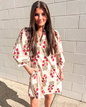 Load image into Gallery viewer, Dealing With Me Red Ecru Dress