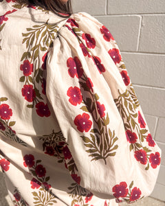 Dealing With Me Red Ecru Dress