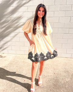 The First Time We Met Ecru Dress