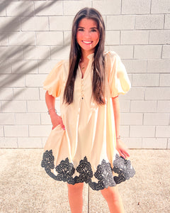 The First Time We Met Ecru Dress