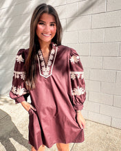 Load image into Gallery viewer, Because Of You Burgundy Dress