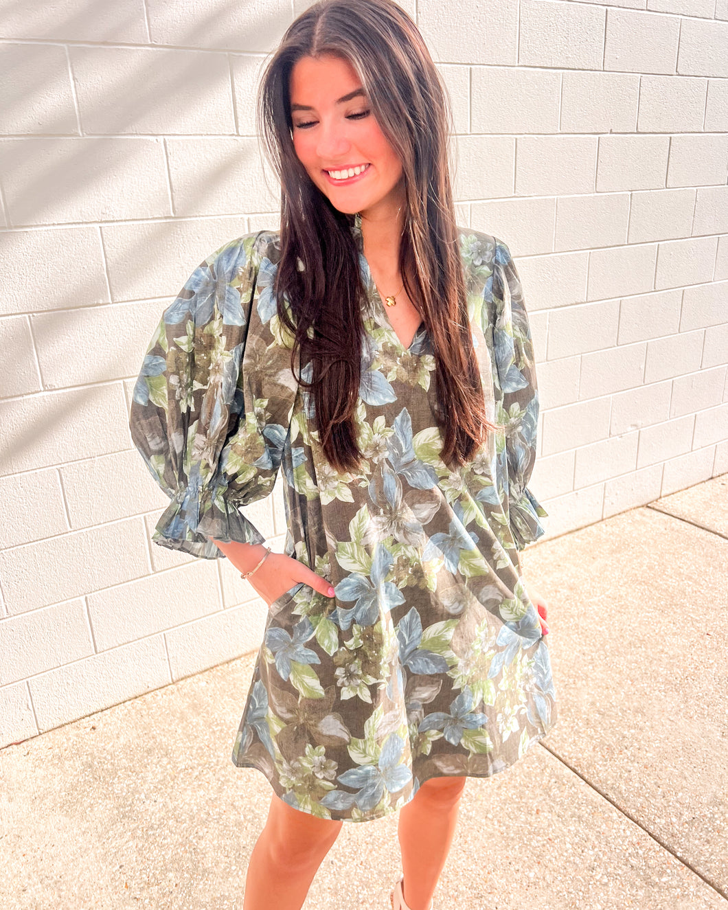 Knew Nothing Green Dress