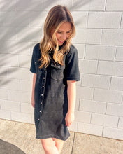 Load image into Gallery viewer, THML Suede Season Black Dress