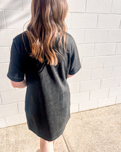 Load image into Gallery viewer, THML Suede Season Black Dress