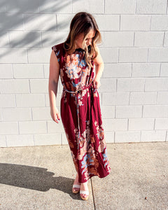 Dreaming Of Fall Burgundy Dress