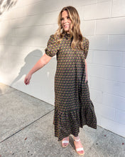 Load image into Gallery viewer, Time Will Tell Navy Floral Midi Dress
