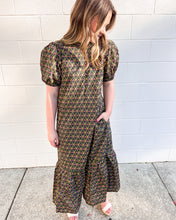 Load image into Gallery viewer, Time Will Tell Navy Floral Midi Dress